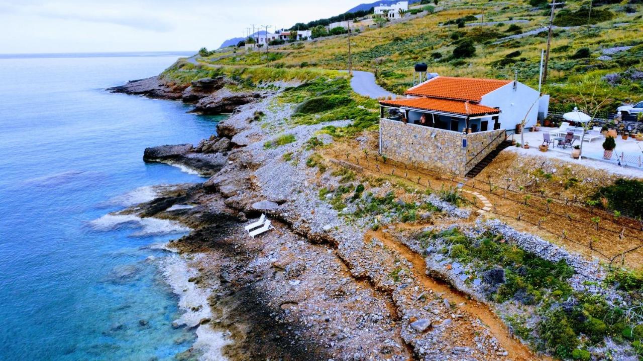 Tholos Alexandra'S Beachfront House Kavúszi Kültér fotó