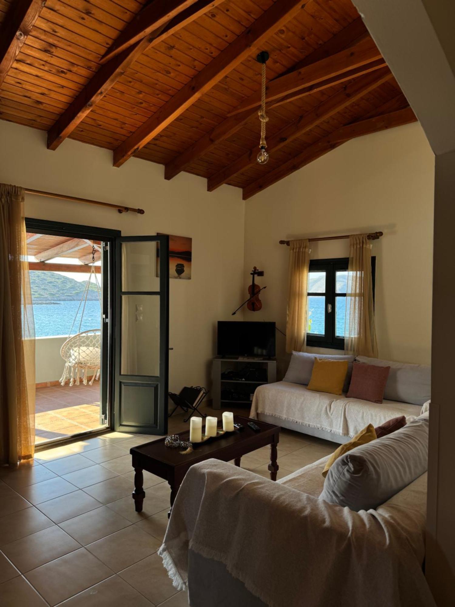 Tholos Alexandra'S Beachfront House Kavúszi Kültér fotó